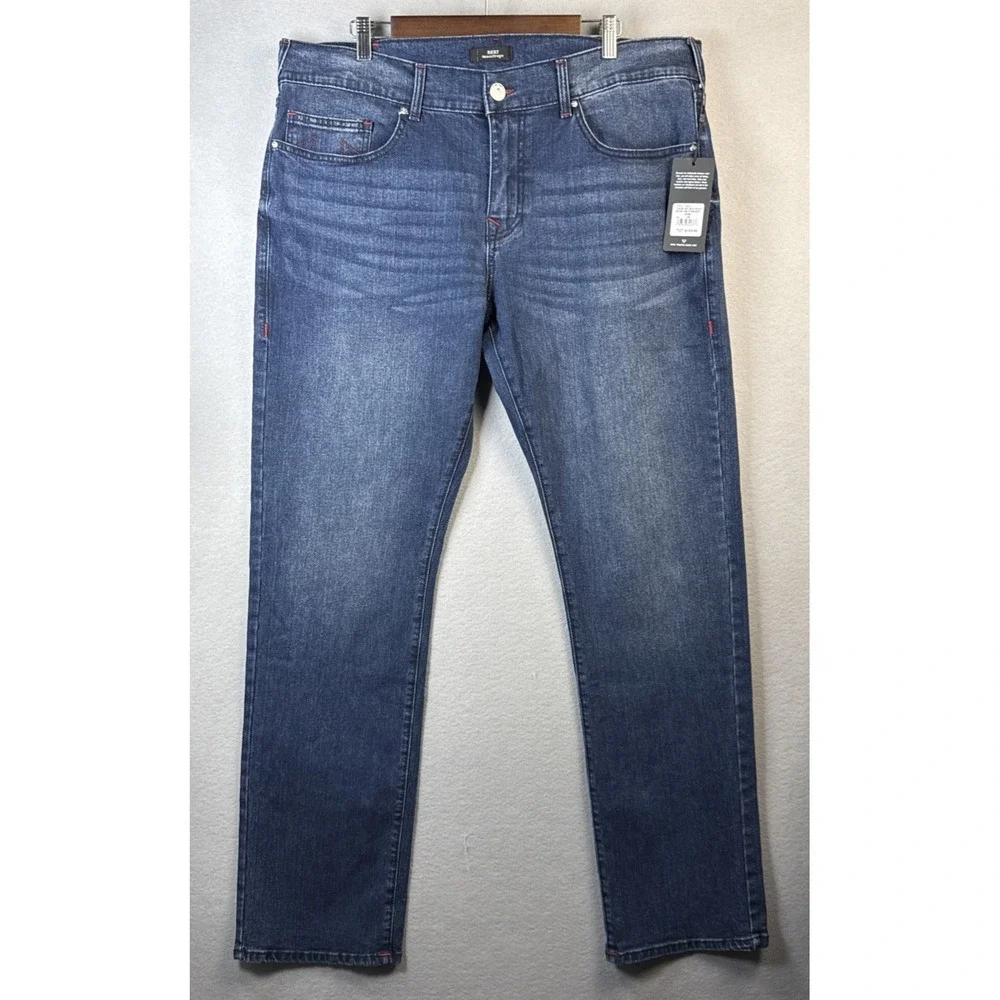 NWT True Religion Ricky Relaxed Straight Jeans Dark Indigo Blaster 700077 Men 38